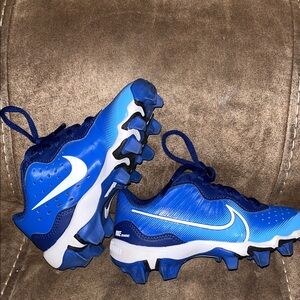 Nike Kids Blue and White Cleats